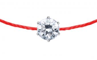 Bracelet Redline Absolu Bracelet fil Rouge avec diamant 0.10 carat