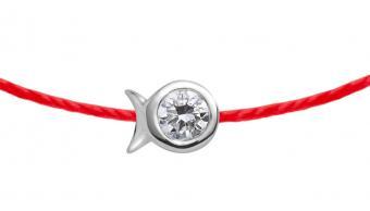 Redline diamond sale thread bracelet