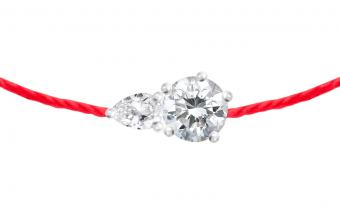 RedLine Thread Bracelet: Woman's Diamond Necklace Bracelet 