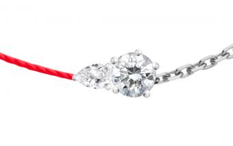 RedLine Thread Bracelet: Woman's Diamond Necklace Bracelet 