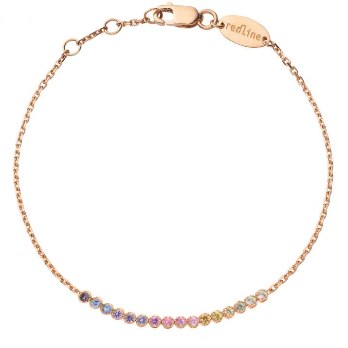 Redline Paris - Marilyn Rainbow pink gold chain - Redline