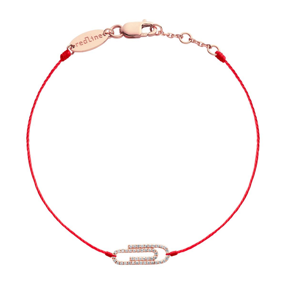 Redline Jewerly Trombone String Bracelet For Women with 0.12ct