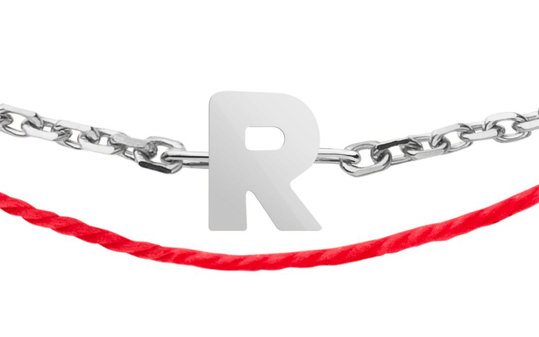 Redline Jewerly - Alphabet - String+Chain Bracelet For Women in