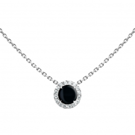 White gold shop onyx necklace